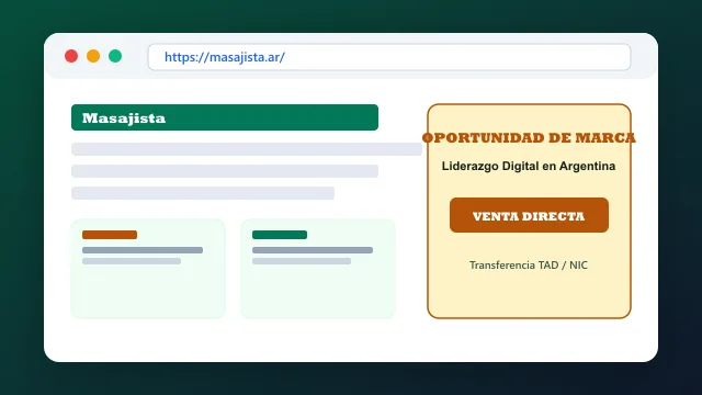 Modelo de aplicación comercial y proyectos digitales para masajista.ar
